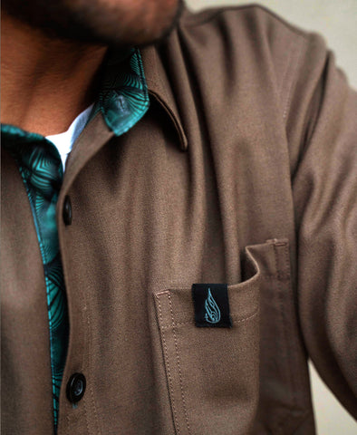 Pathway Lined Button Down Shirt by Threyda