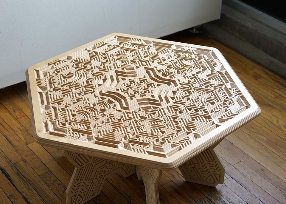 Mike Cole x Cerebral Concepts Wood Table