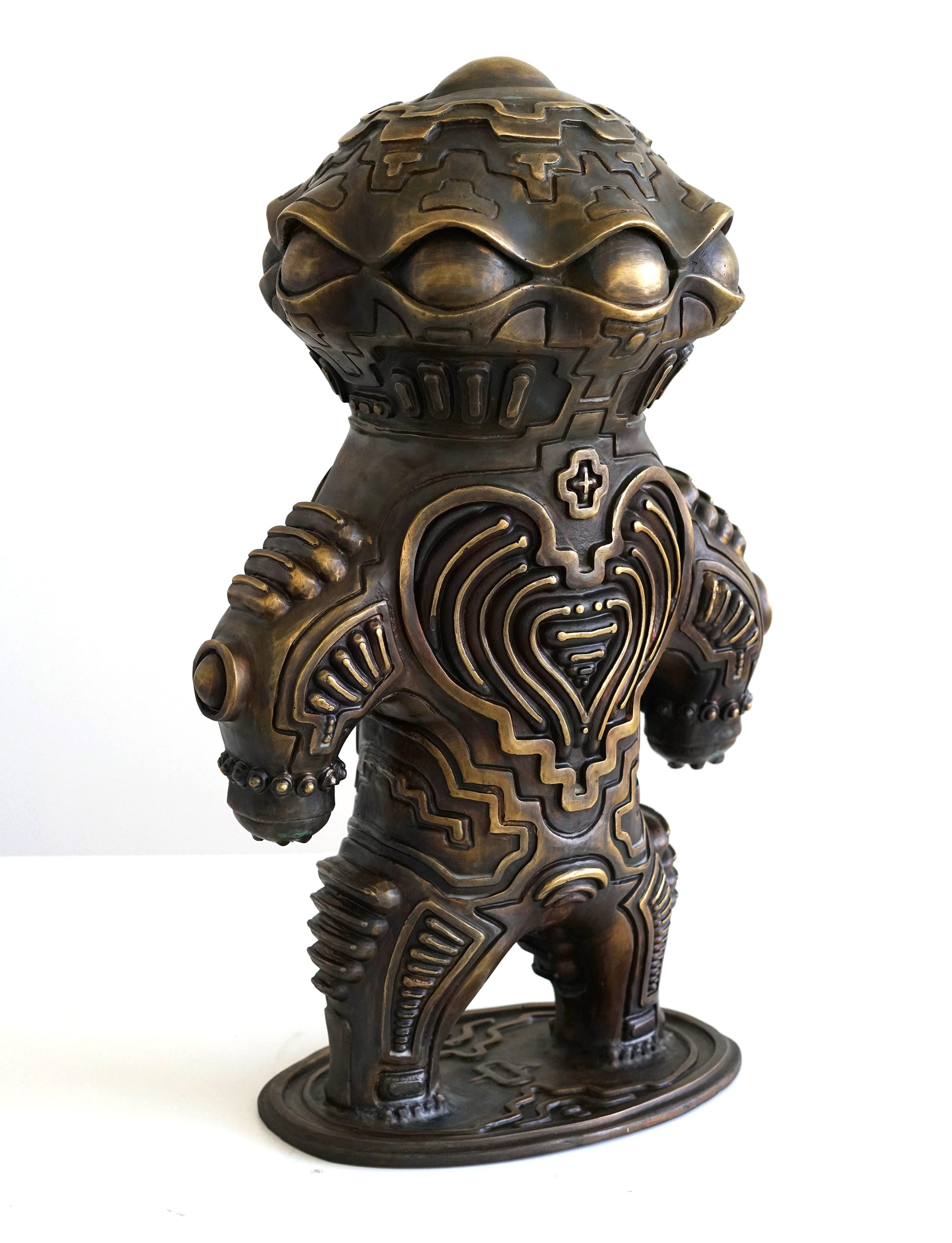 Alien Dogu Bronze Sculpture by Ben Ridgway