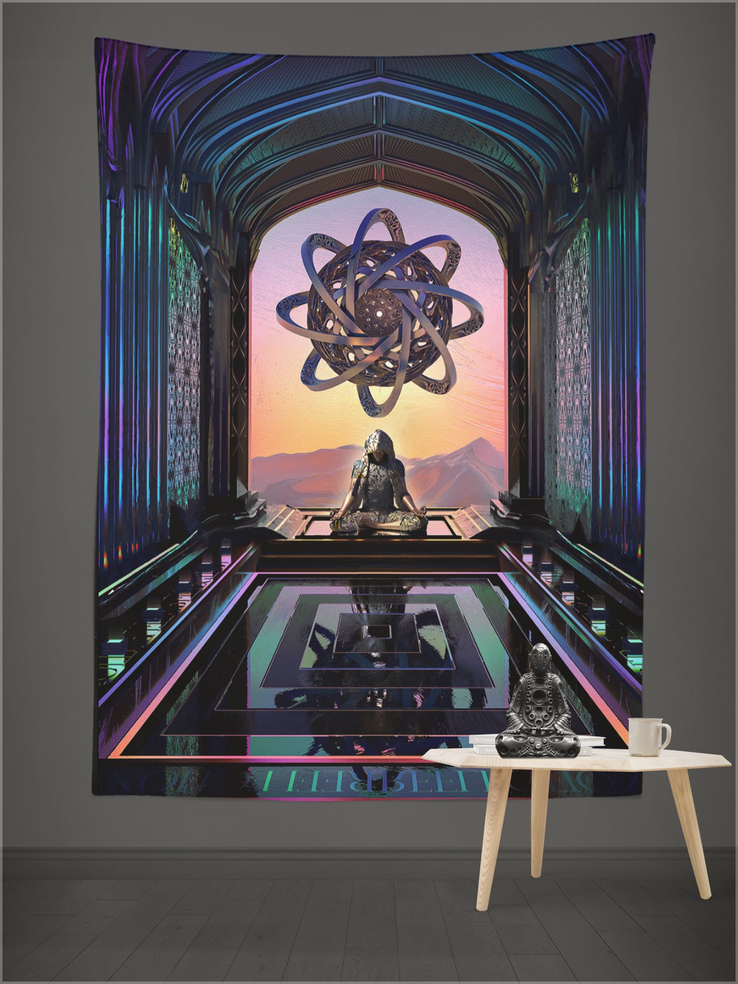 InReflection Tapestry by Justin Totemical - SHIPS MARCH 2022