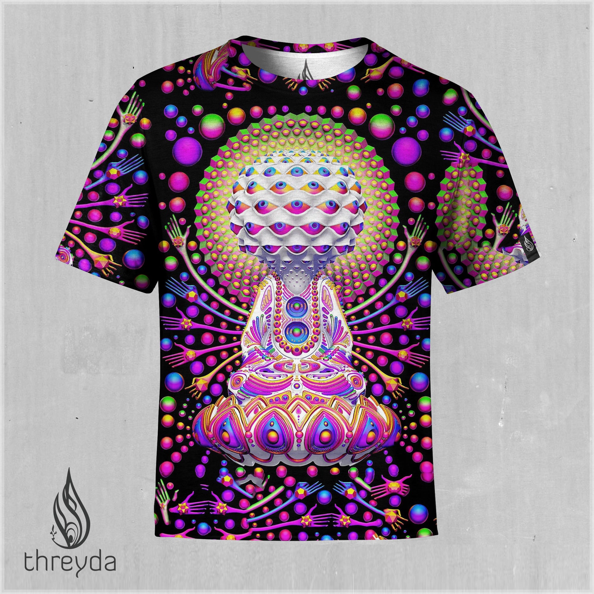 Rainbow Consciousness Sublimation Tee by Ben Ridgway