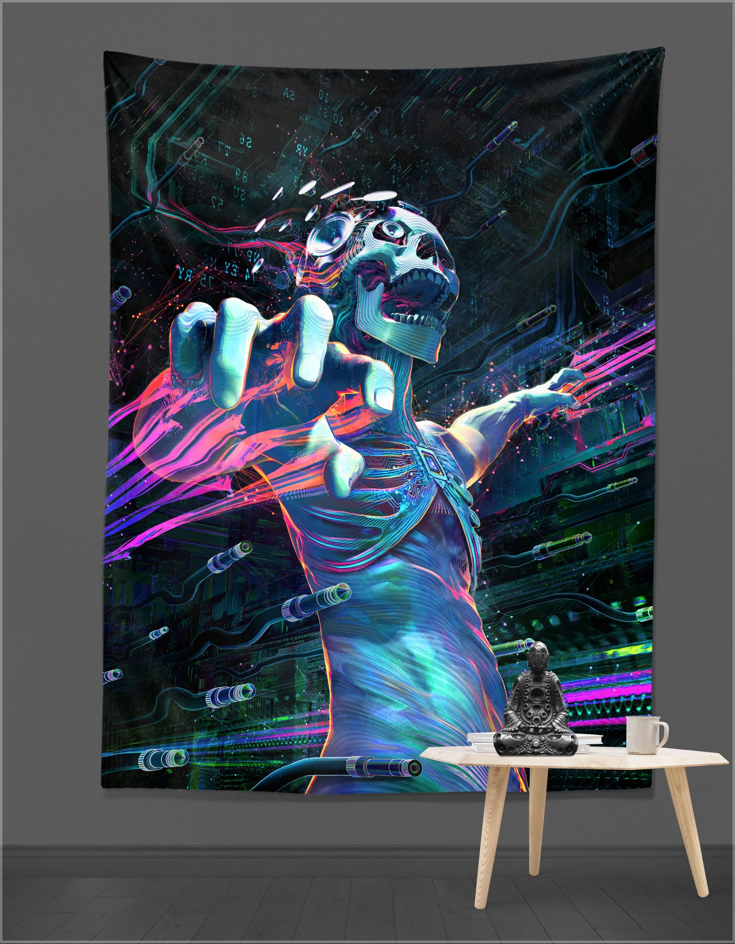 Subsonic Multithreading Tapestry by Justin Totemical
