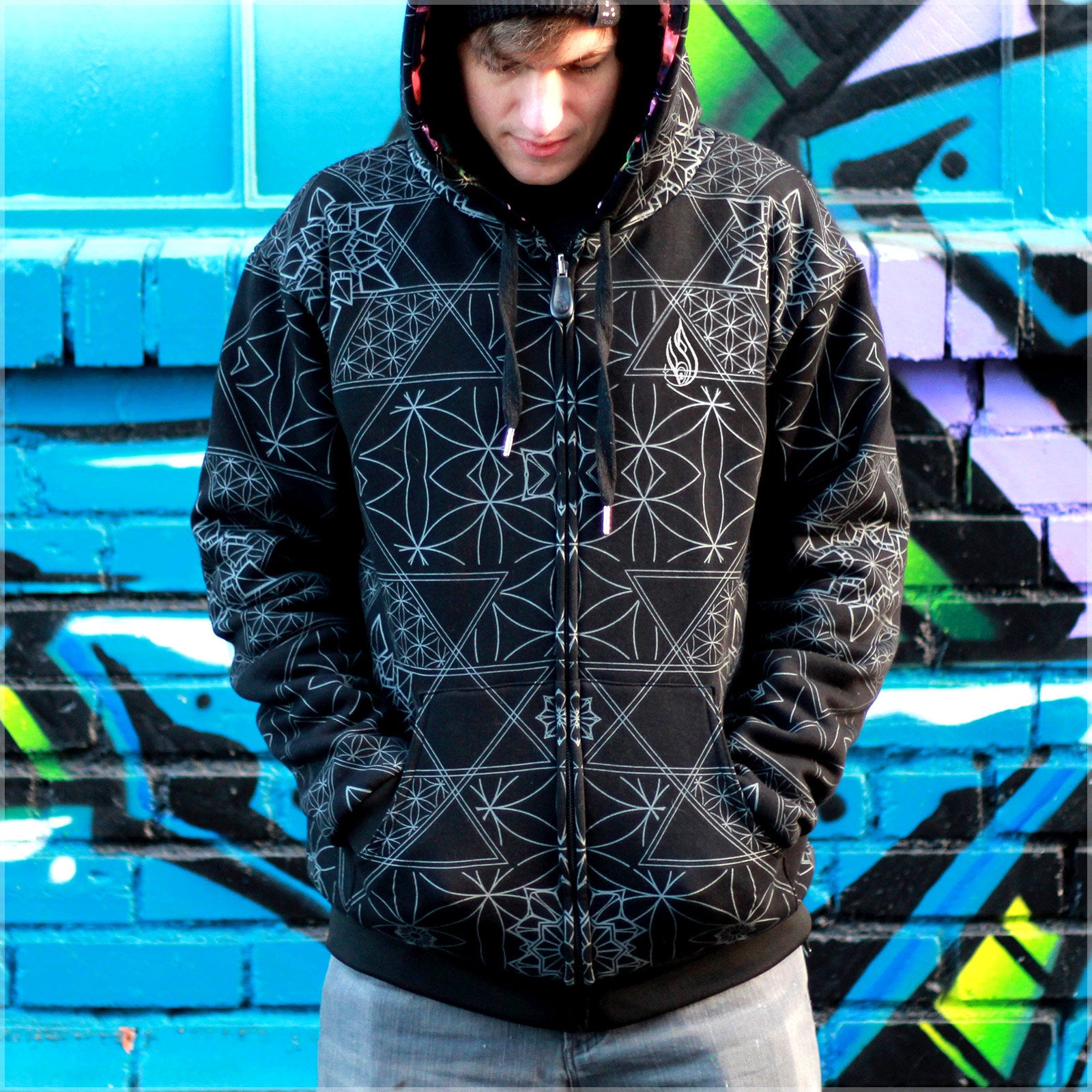 Synapse Reversible Hoodie 2.0 by Justin Totemical