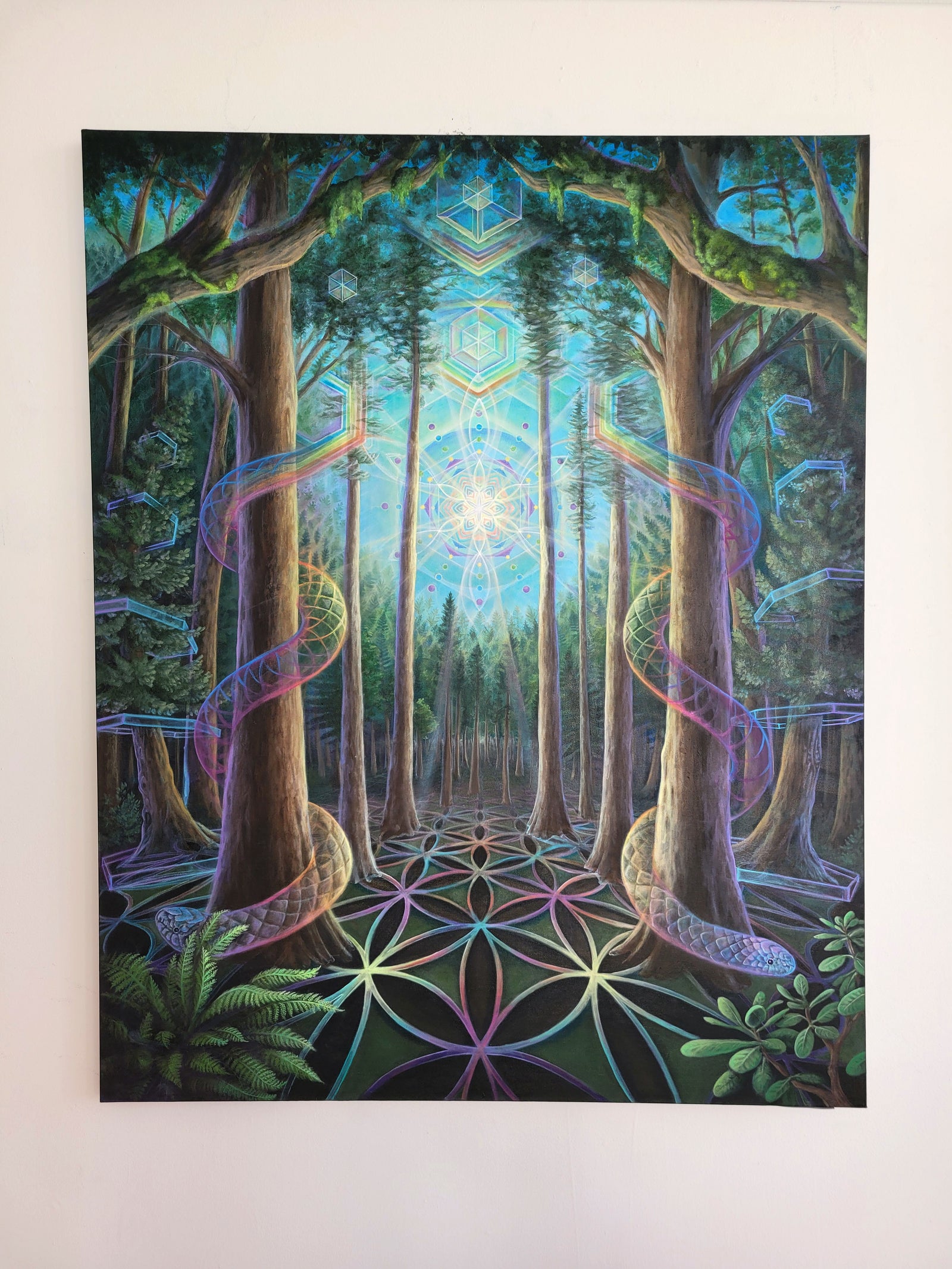 Through the Trees Original Painting by Morgan Mandala