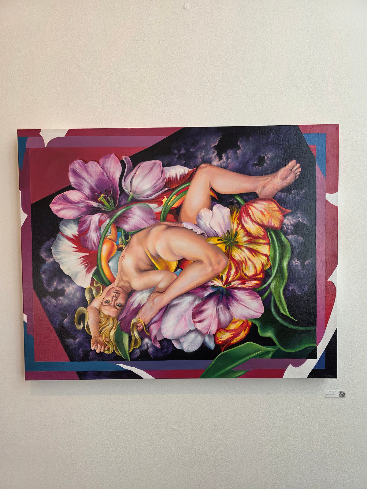 Broken Tulip VI Original Painting by Andrew Davis