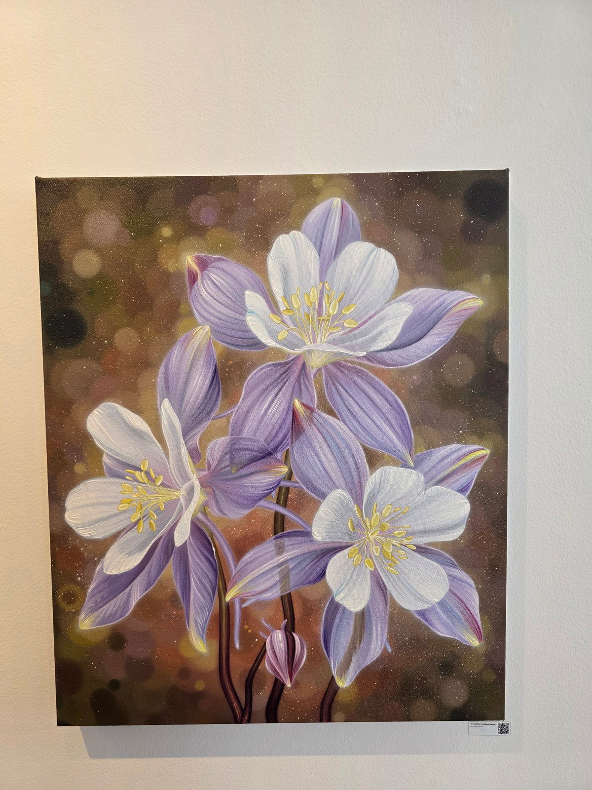 Columbine Original Painting by Silver Francis