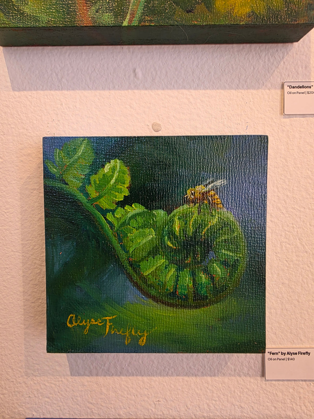 Fern Original Painting by Alyse Firefly