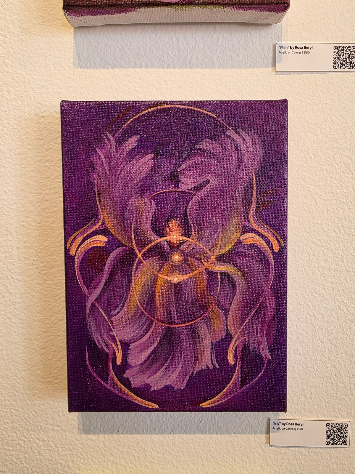 Iris Original Painting by Rosa Beryl