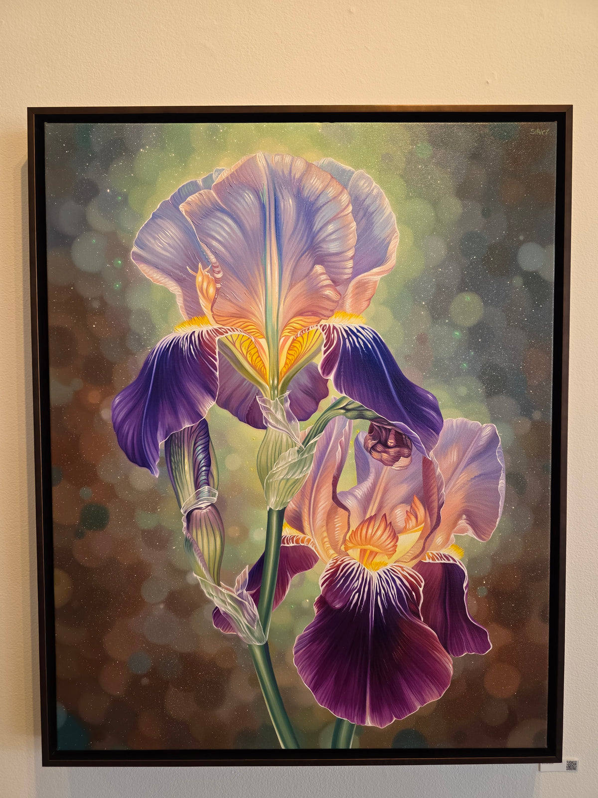 Iris Original Painting by Silver Francis