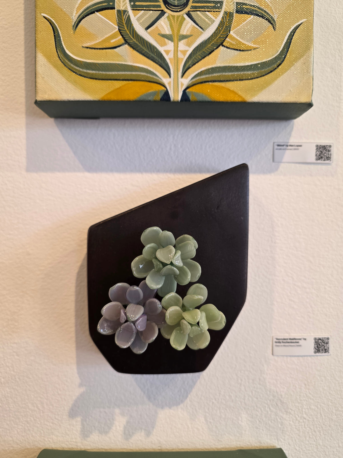 succulent artist Succulent Wallflower Original Sculpture by Emily Kuchenbecker
