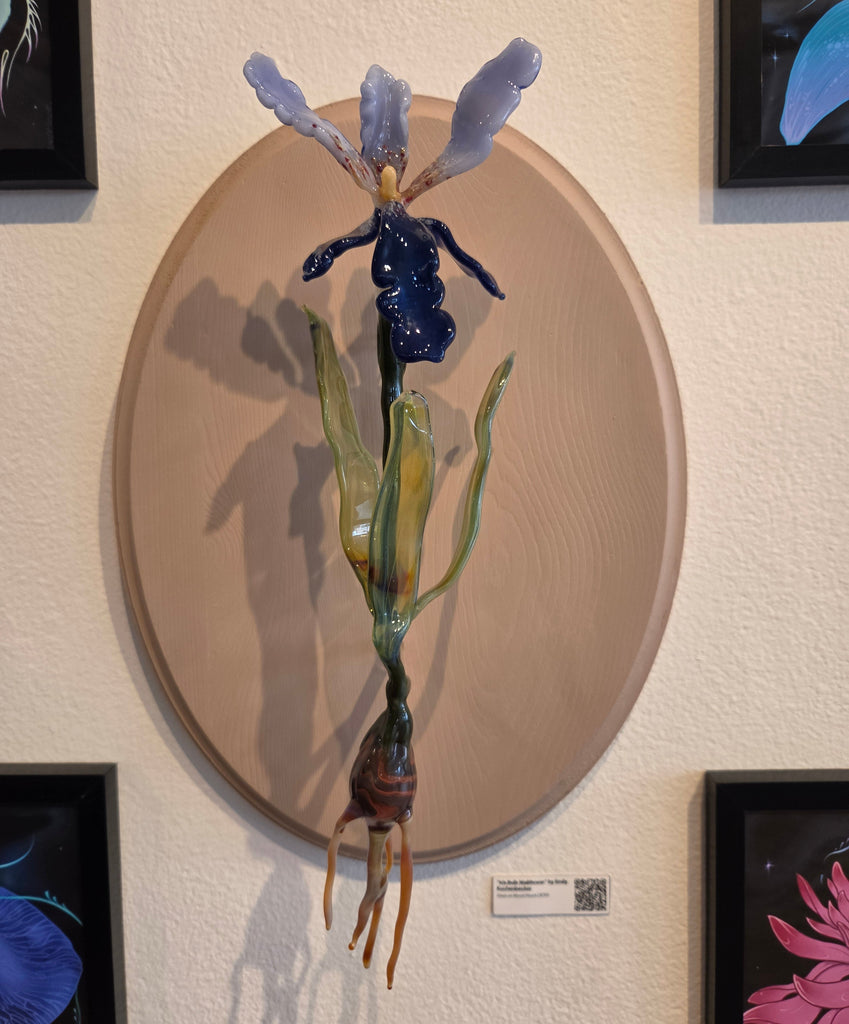 Iris Bulb Wallflower Original Sculpture by Emily Kuchenbecker