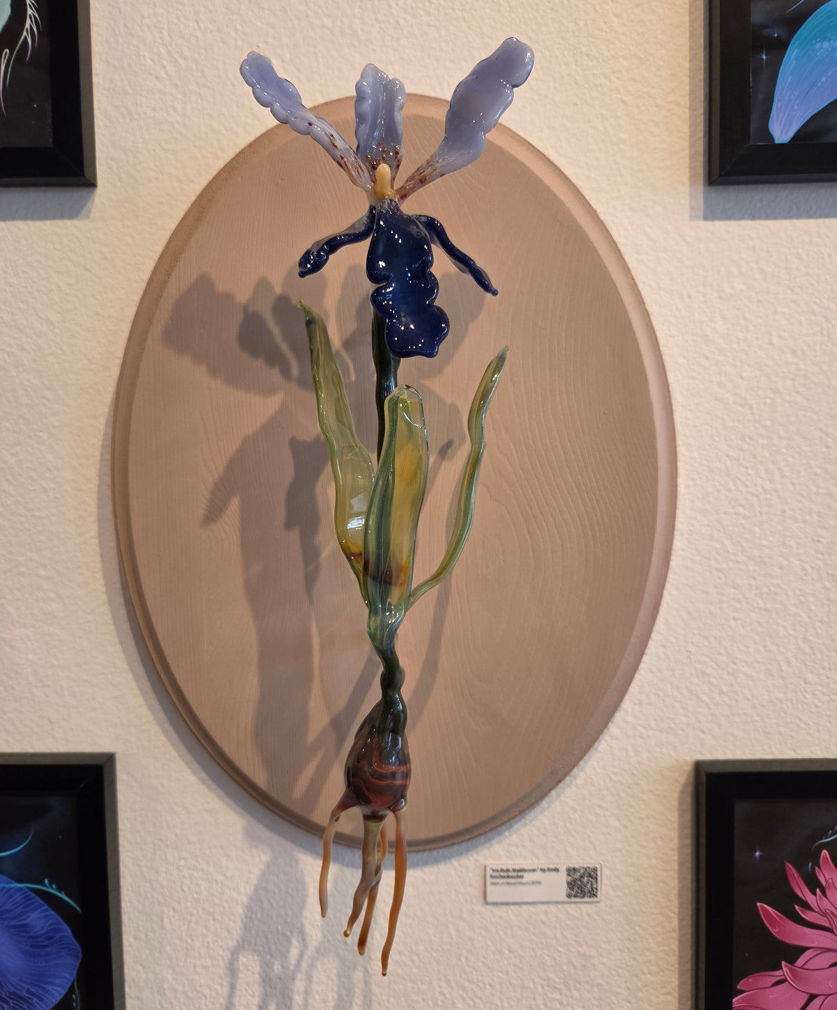 Iris Bulb Wallflower Original Sculpture by Emily Kuchenbecker