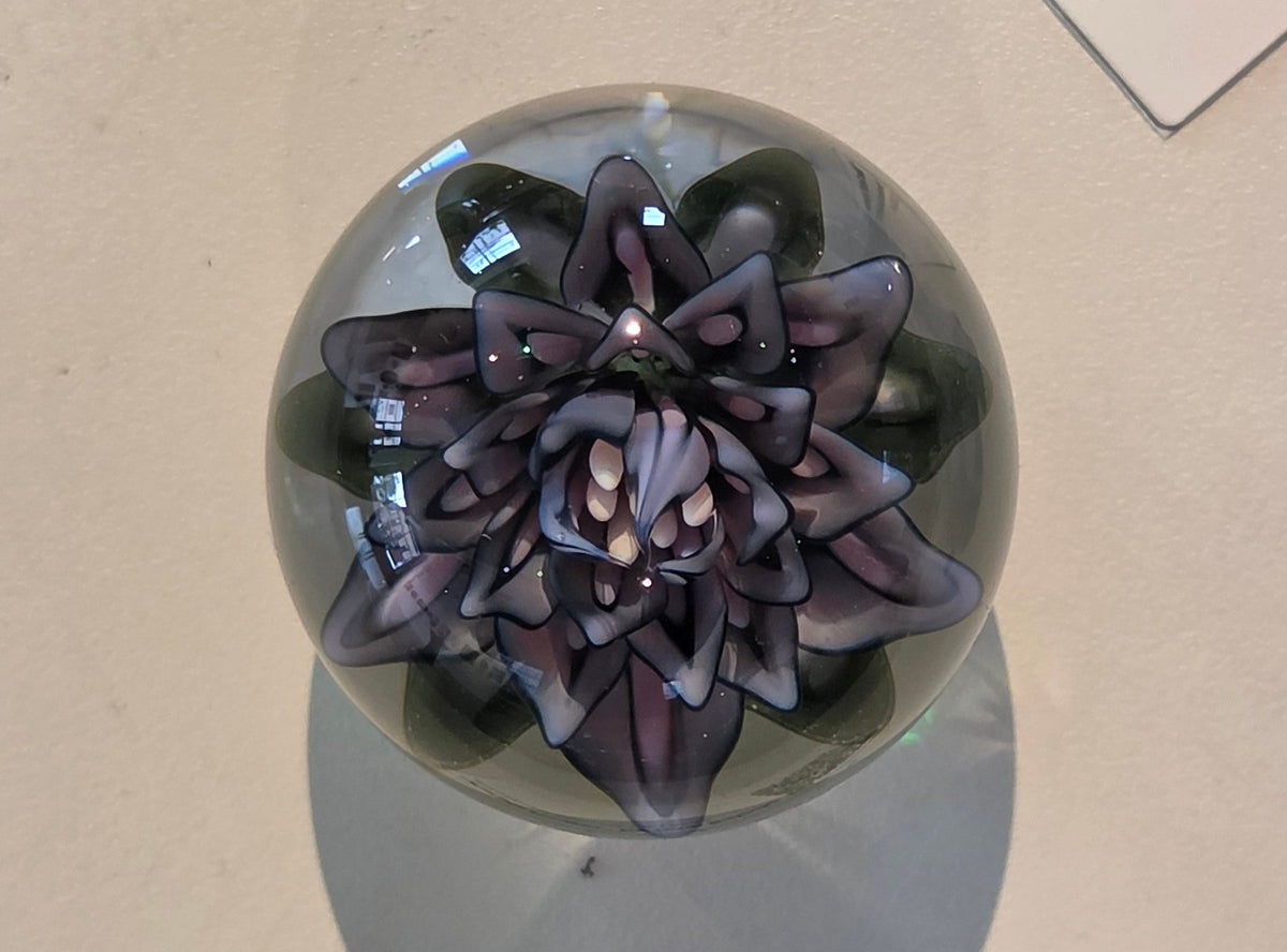 Purple Flower Original Sculpture by John Kobuki