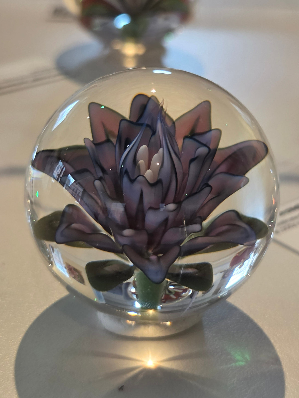 Purple Flower Original Sculpture by John Kobuki