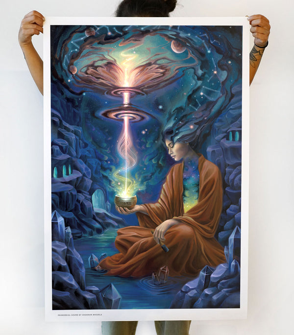 Primordial Sound Signed Print by Shannon Miguela - Threyda Art and