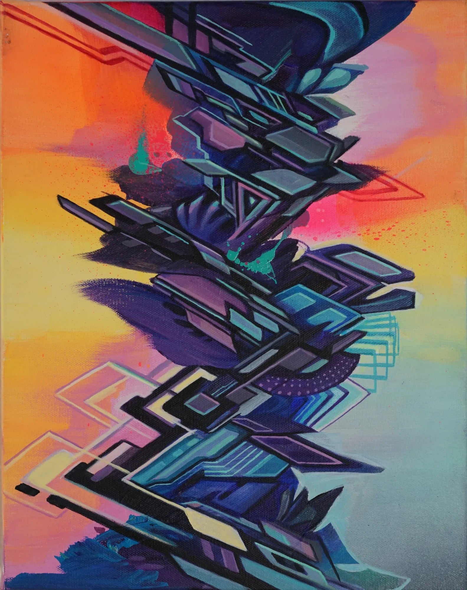 Shifting Planes of Color Original Painting by Seth McMahon