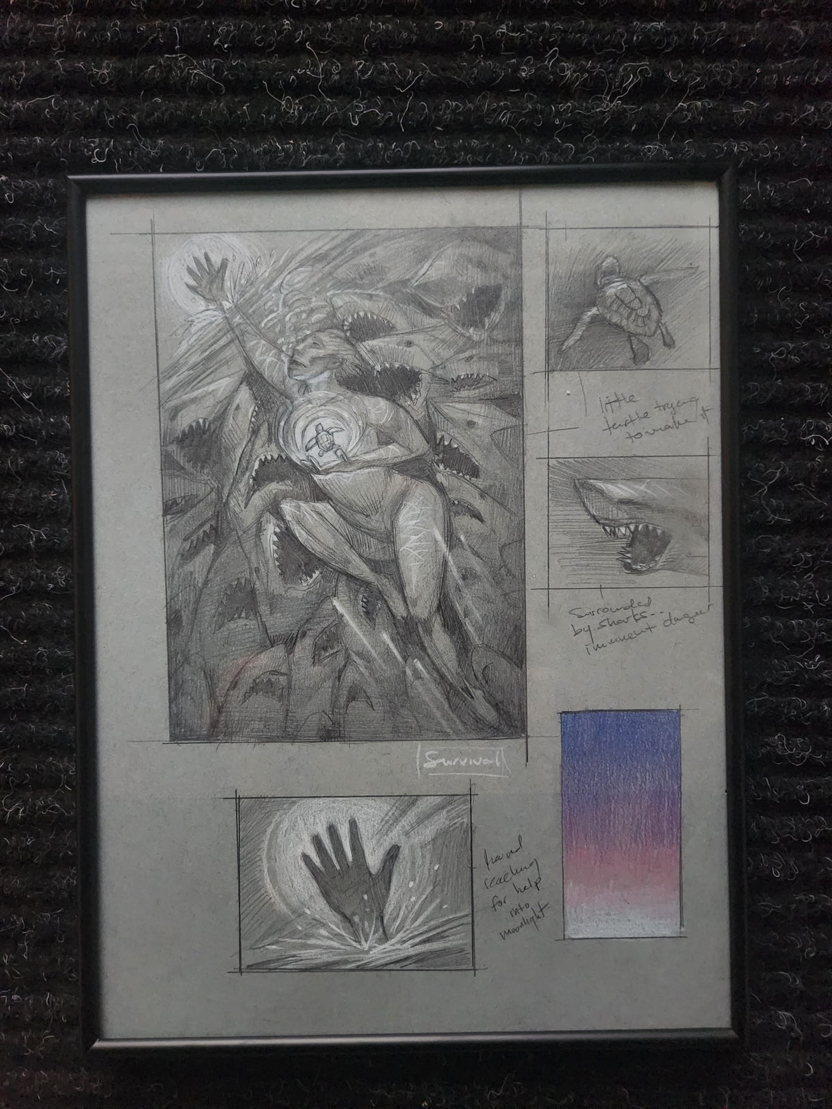 Survival Original Concept Sketch by Adrianne Tamar