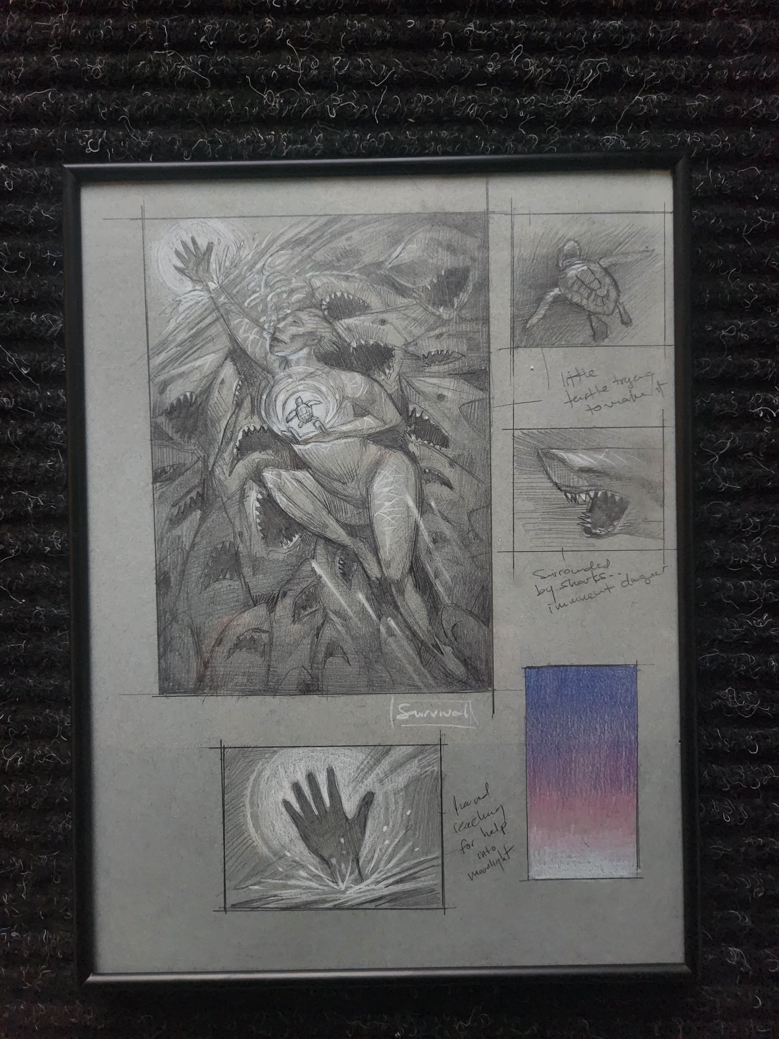 Survival Original Concept Sketch by Adrianne Tamar