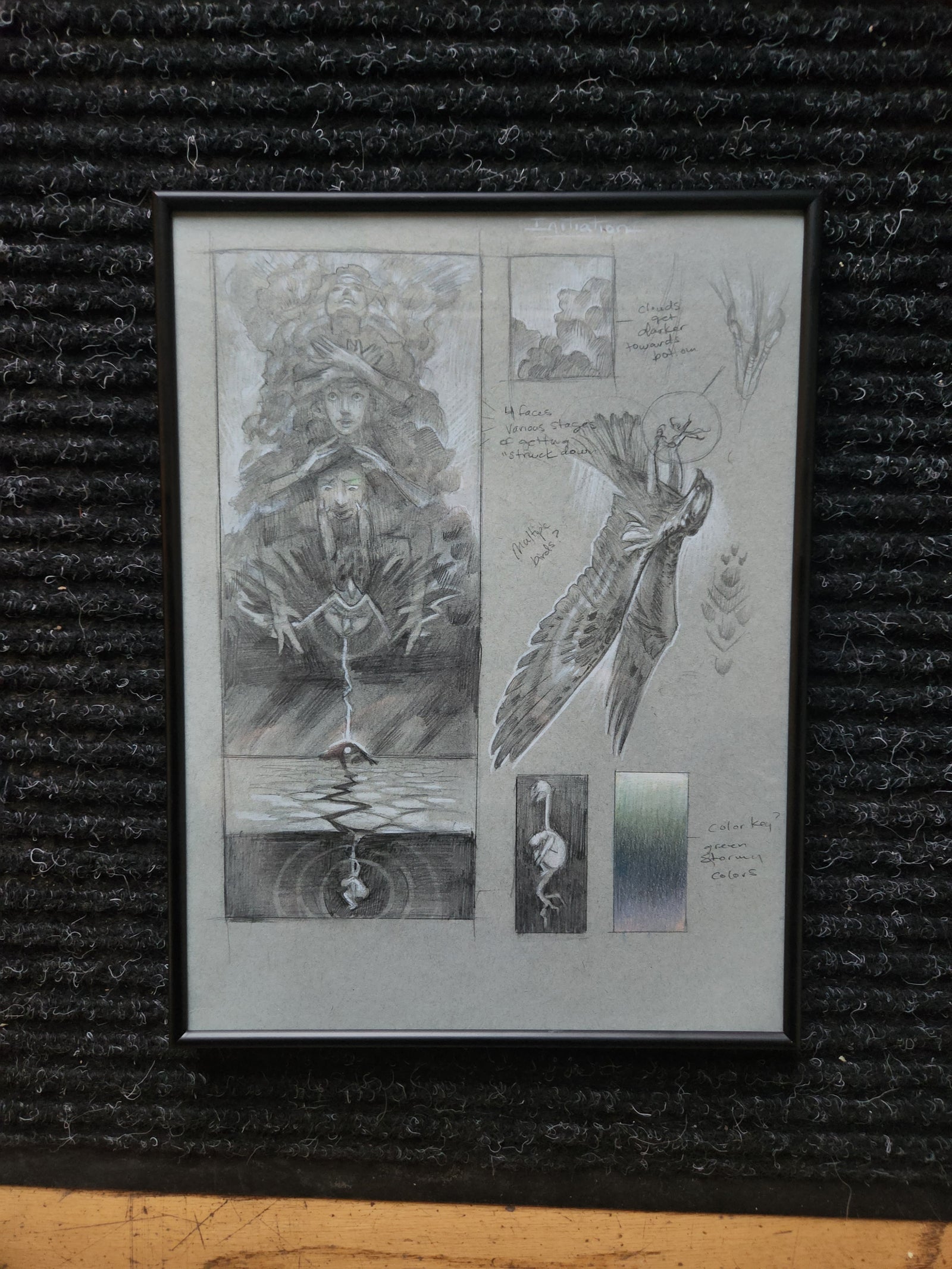 Initiation Original Concept Sketch by Adrianne Tamar