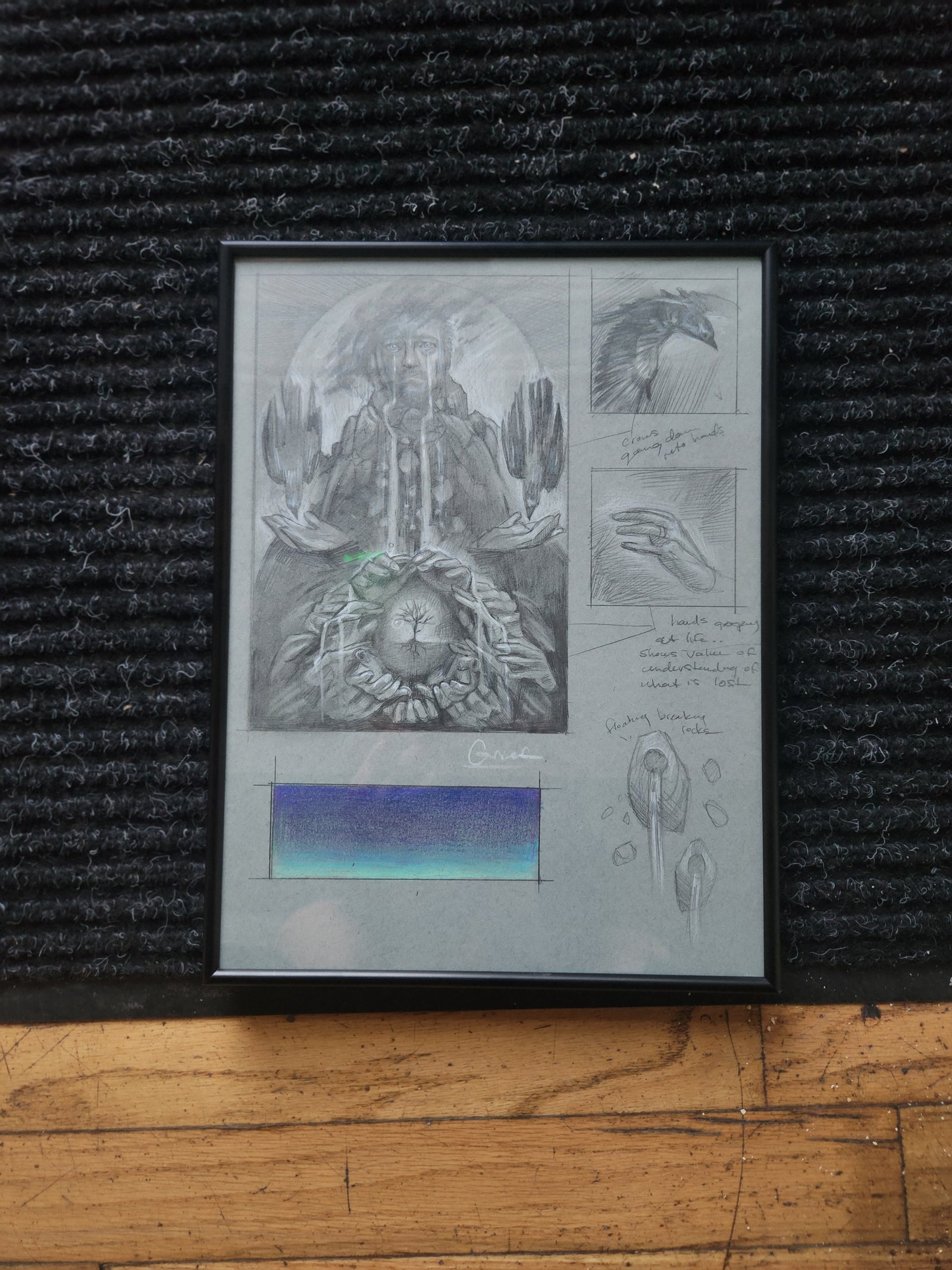 Grief Original Concept Sketch by Adrianne Tamar