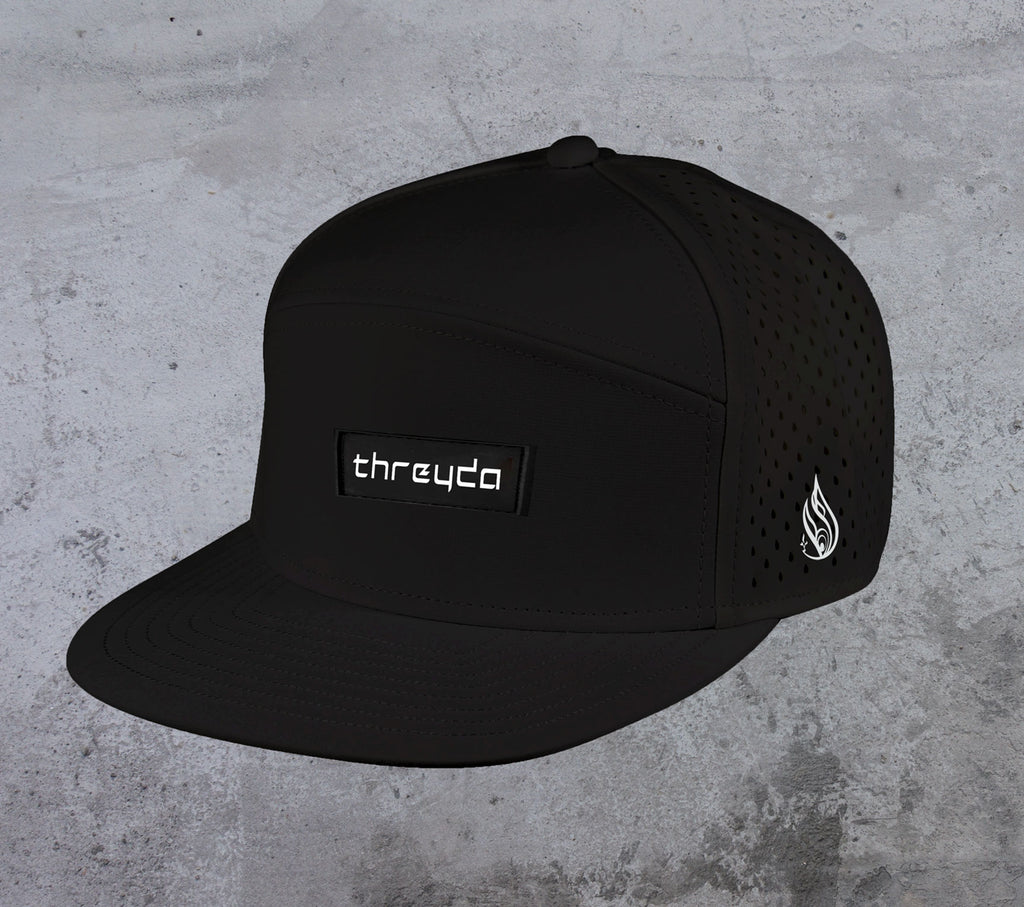 Blue Trace Snapback Hat by Luke Brown - Ships October