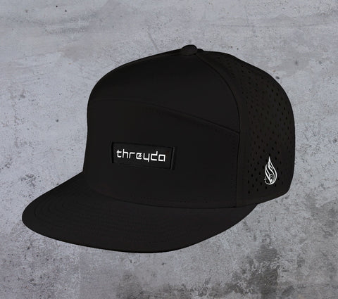 Blue Trace Snapback Hat by Luke Brown