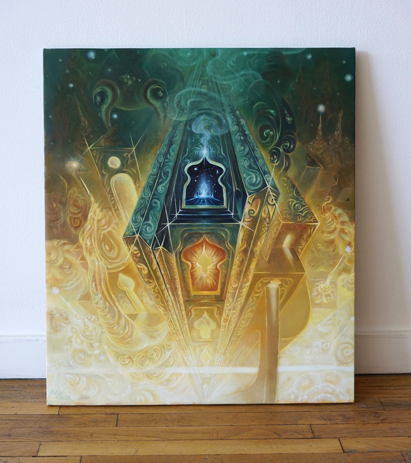 Inner Luminescence Original Painting by Rituja Patil - 72 HOUR AUCTION