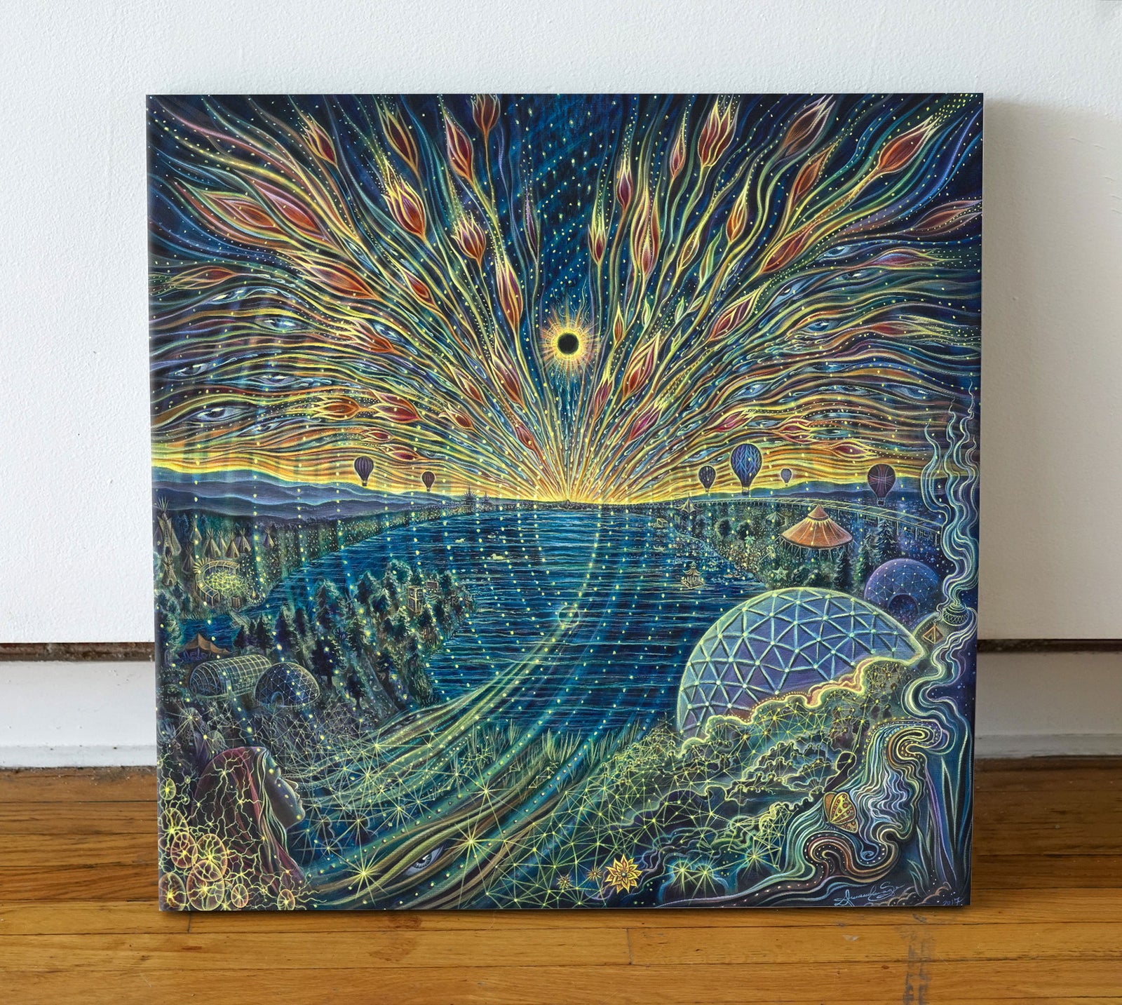 A New Dawn Stretched Canvas by Amanda Sage