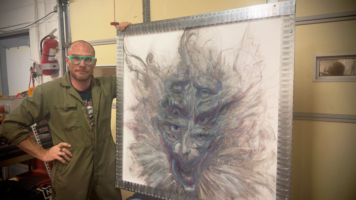 The Fool's Mask Original Drawing by Android Jones