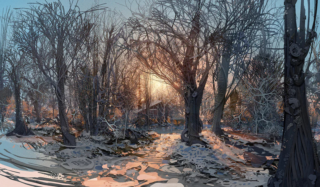 Fate Shadow Sunrise AP Canvas by Android Jones - 72 HOUR AUCTION