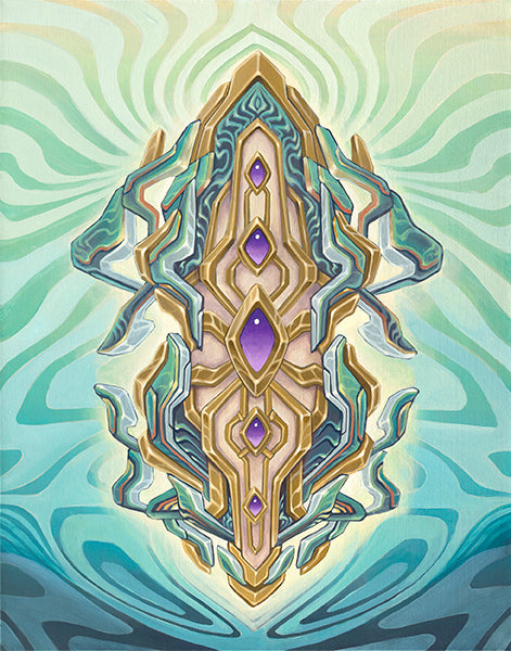 Aqueous Totem Original Painting by Sean Zenner
