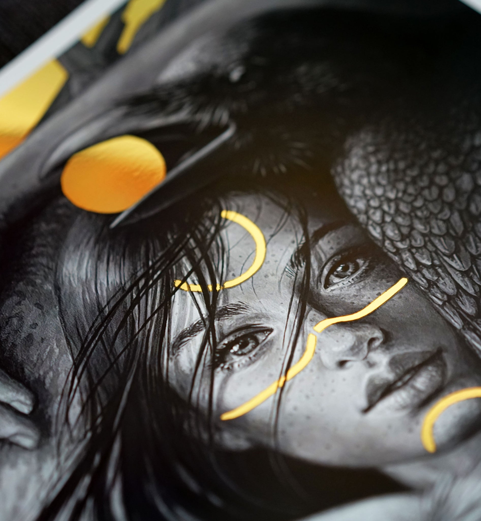 Paradox Metallic Gold Print by Autumn Skye