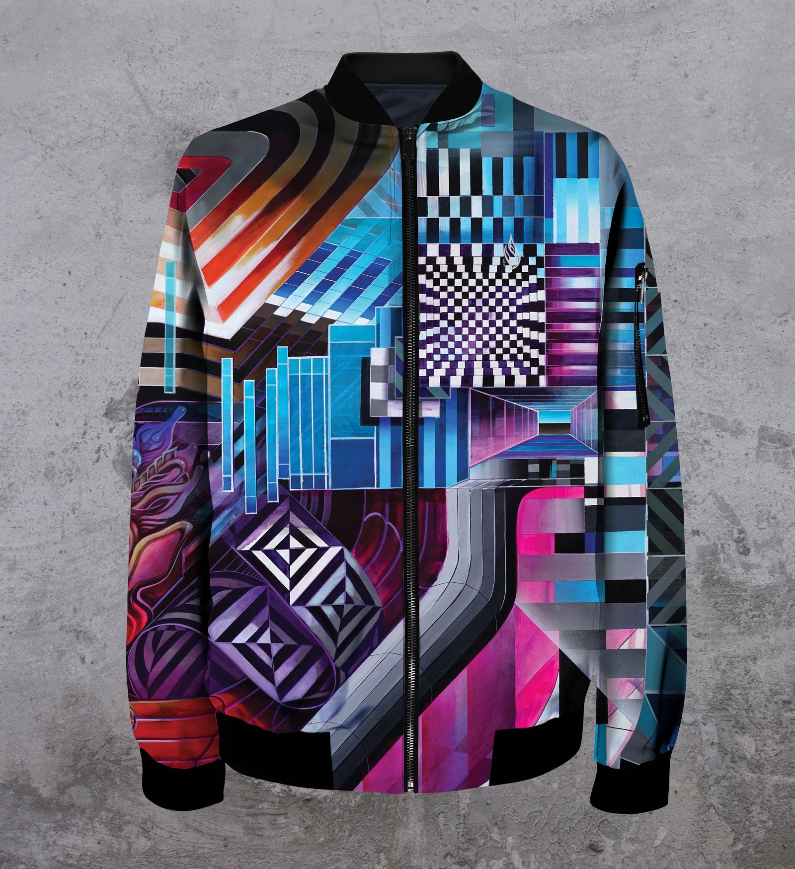 Bandwidth Women's Lightweight Bomber Jacket by Threyda - Ships April