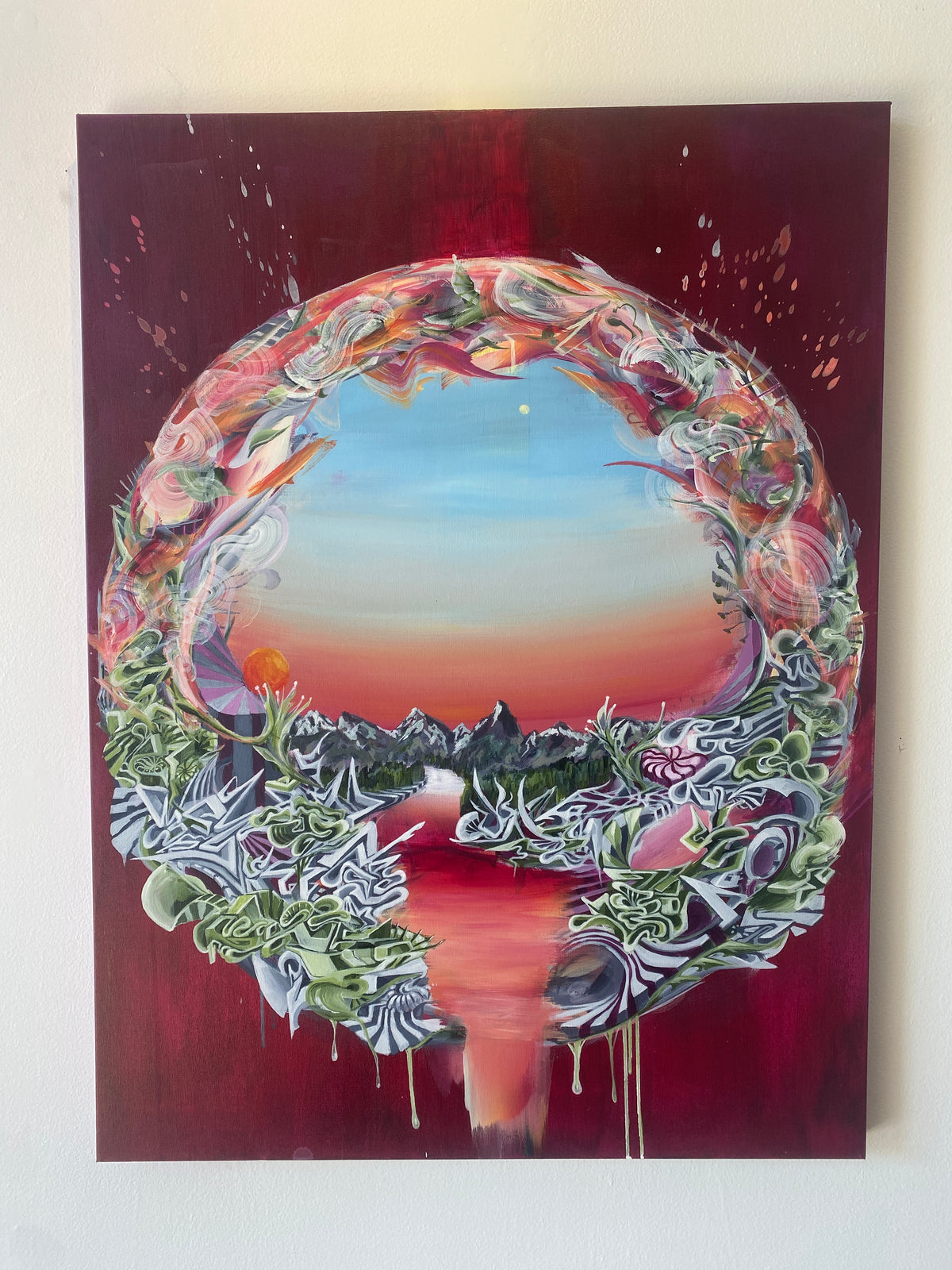 Reality Checkpoint Original Painting by Bryce Silianoff