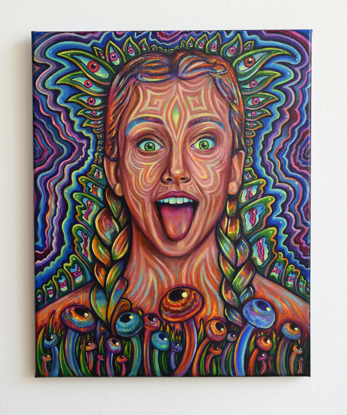 Mushroom Kali Original Painting by Charlie Potesky