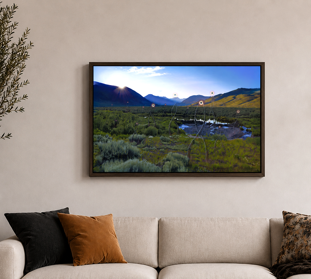 Future Lights Canvas Print by Micah Ofstedahl