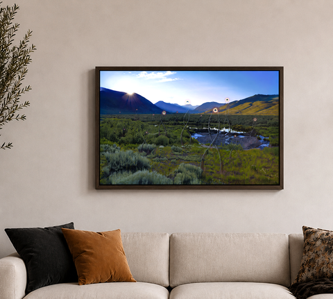 Future Lights Canvas Print by Micah Ofstedahl