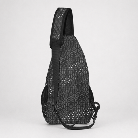 Tesseract Cross Body Bag by Kimi Takemura