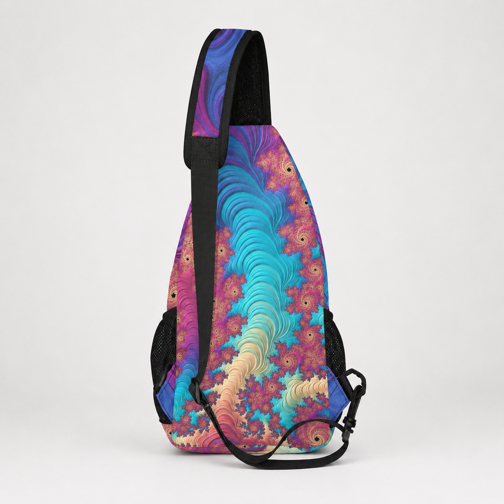 Fractal Cross Body Bag by Threyda