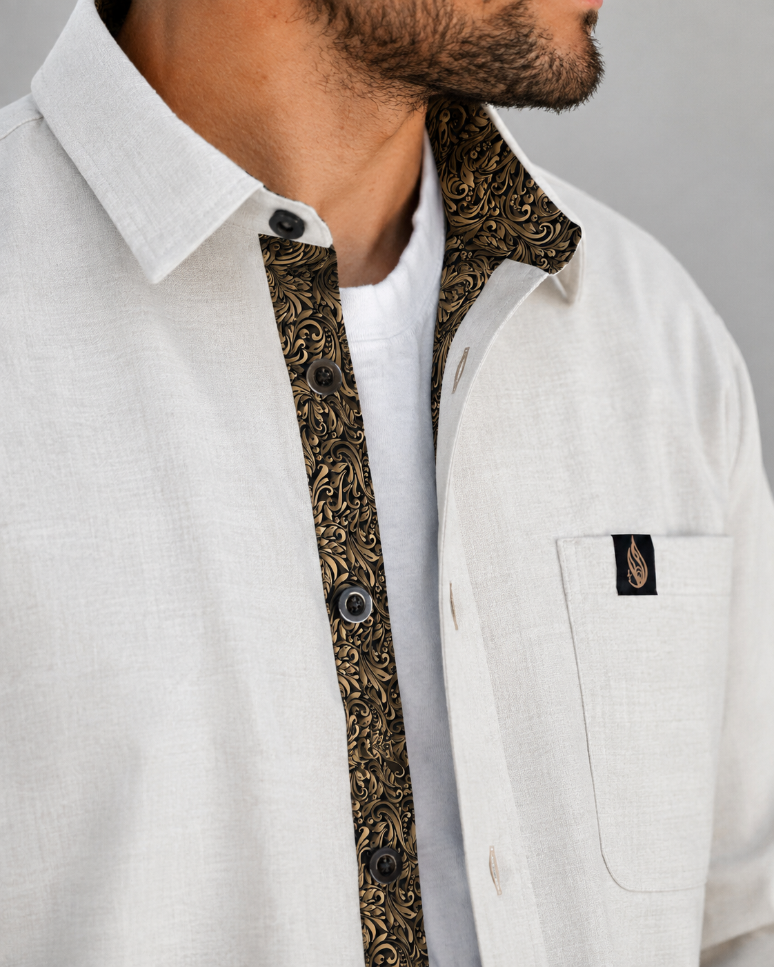 Solstice Lined Button Down Shirt by Threyda - Presale Ships Nov