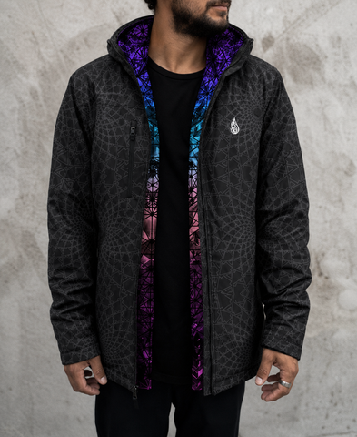 Spiral Obsidian Jacket by Threyda - Presale Ships Nov
