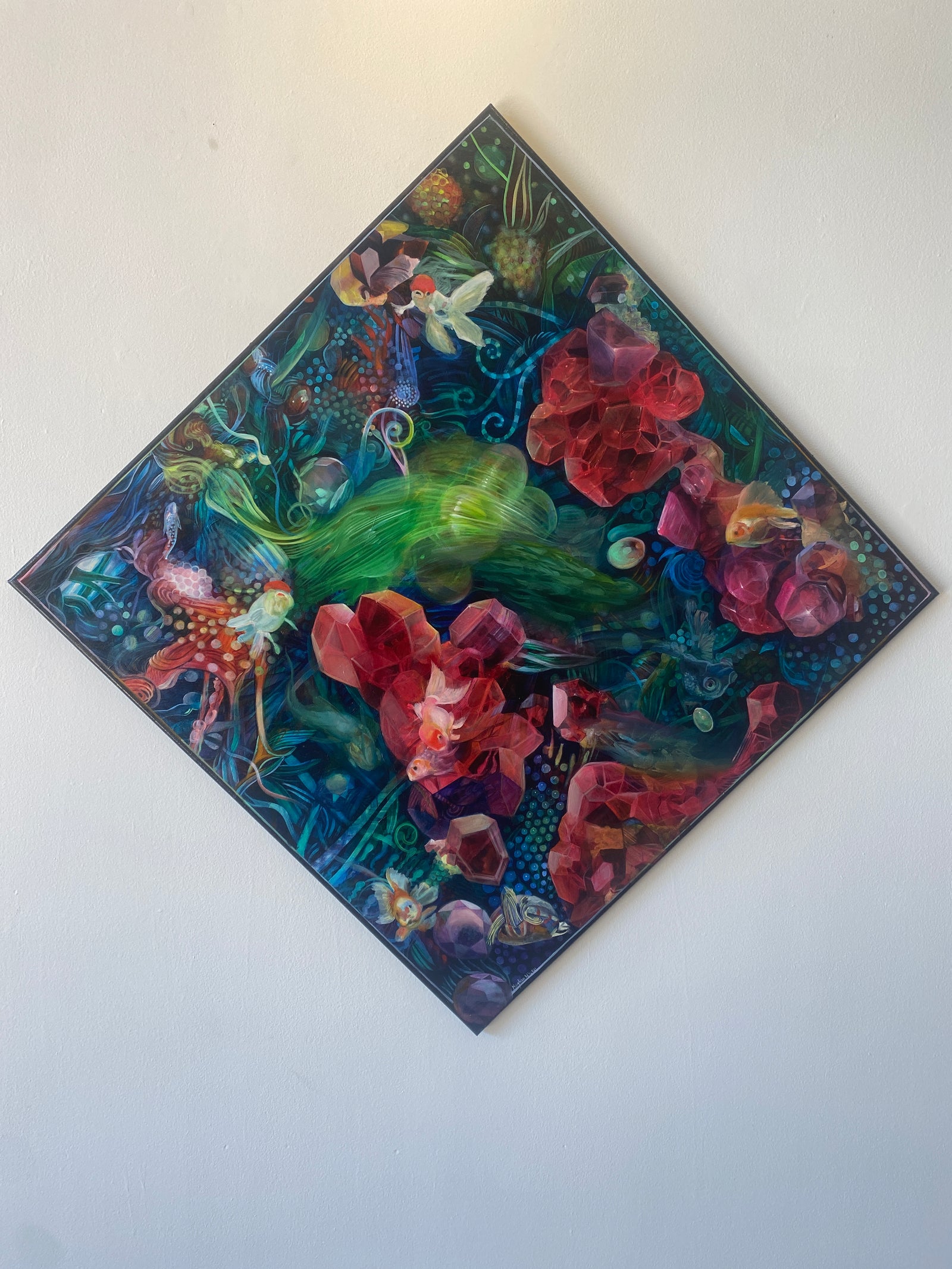 Crystalline Aquatic Original Painting by Meghan Niven