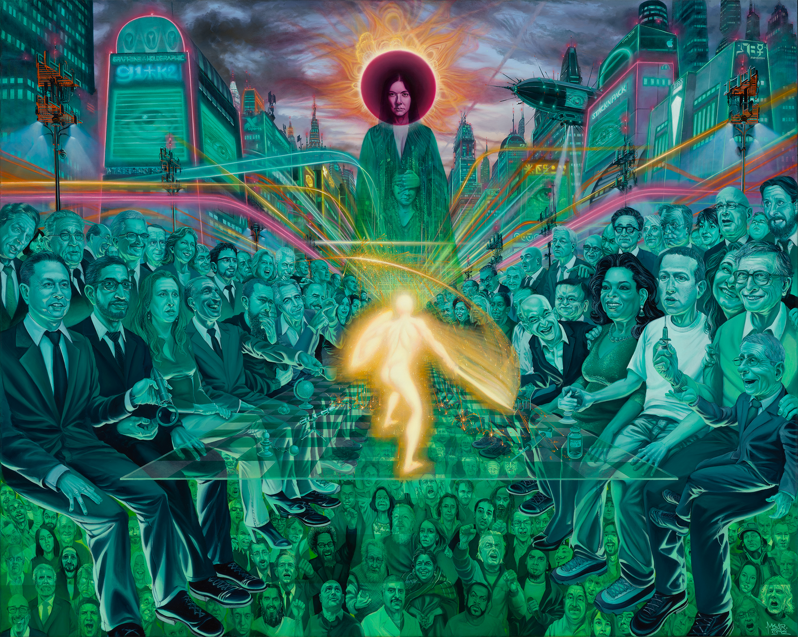 DESTROY YOUR ILLUSIONS Original Painting by MEAR ONE