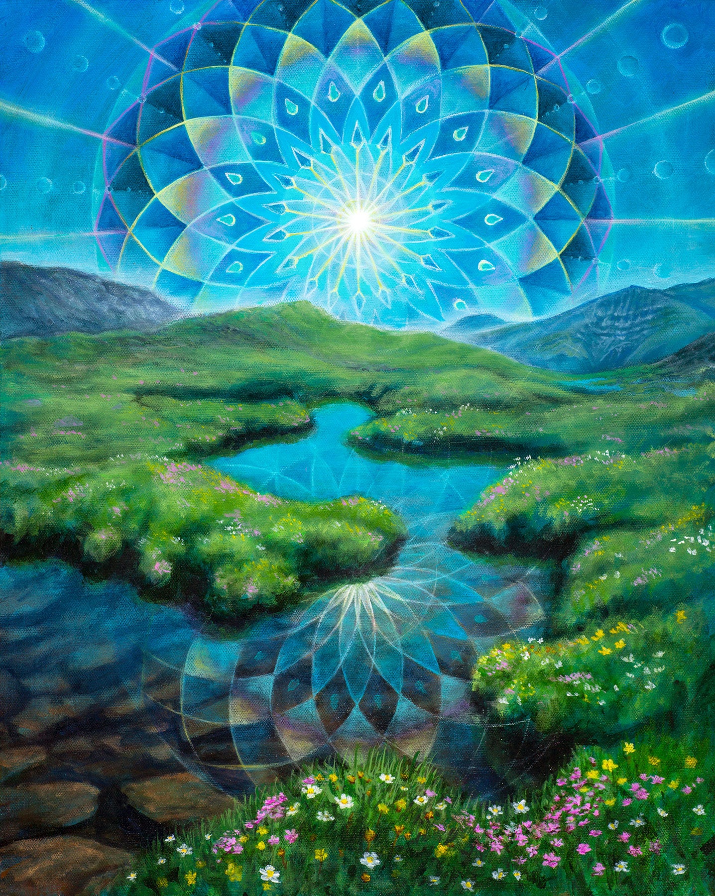 Euphoric Earth Original Painting by Morgan Mandala