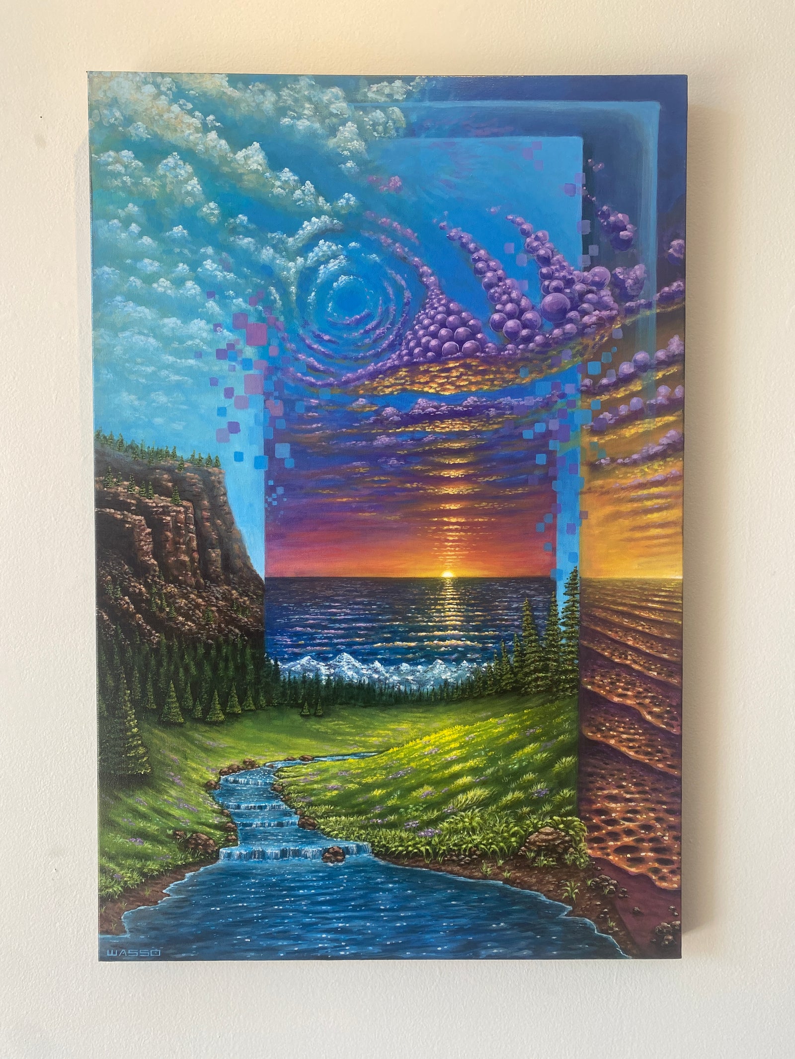 Evanescence 03 Original Painting by Wasso