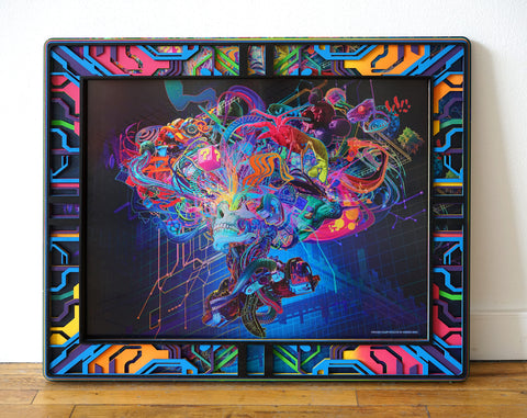 Forward Escape Lasercut Frame by Android Jones