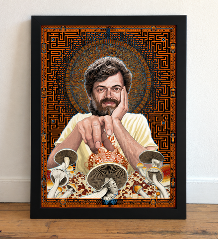 Terence McKenna Print by Nico Rosenfeld