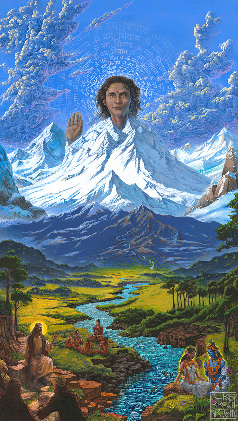 Haidakhan Babaji Original Painting by Luke Brown