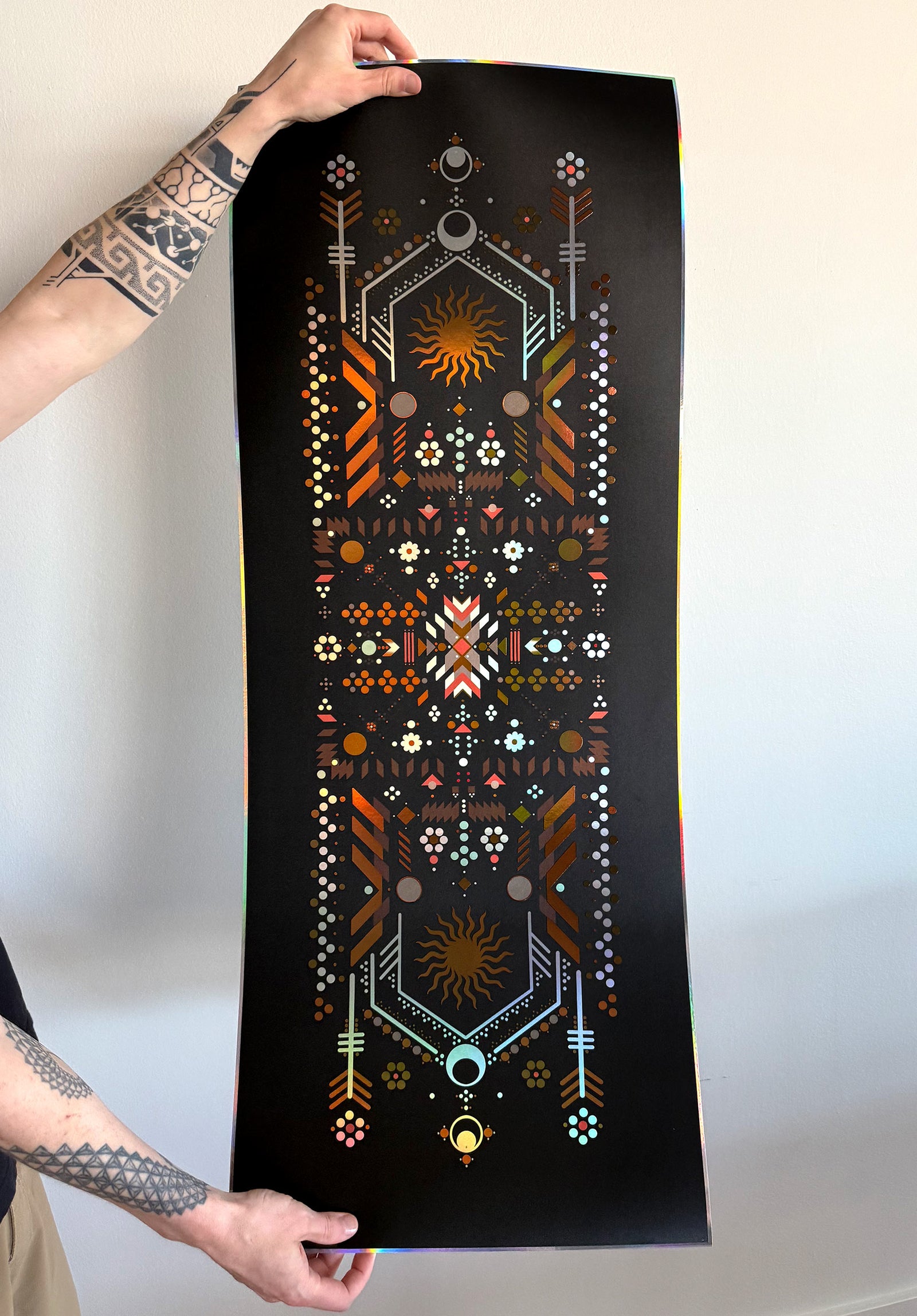 Sol Embossed Holo Print by Hailey Svenkerud