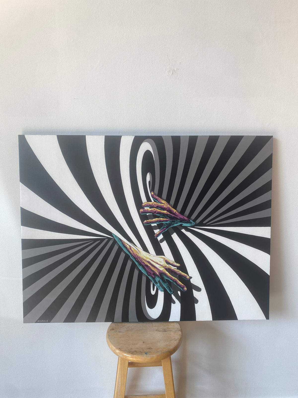 Hold U Original Painting by Andrew Norris